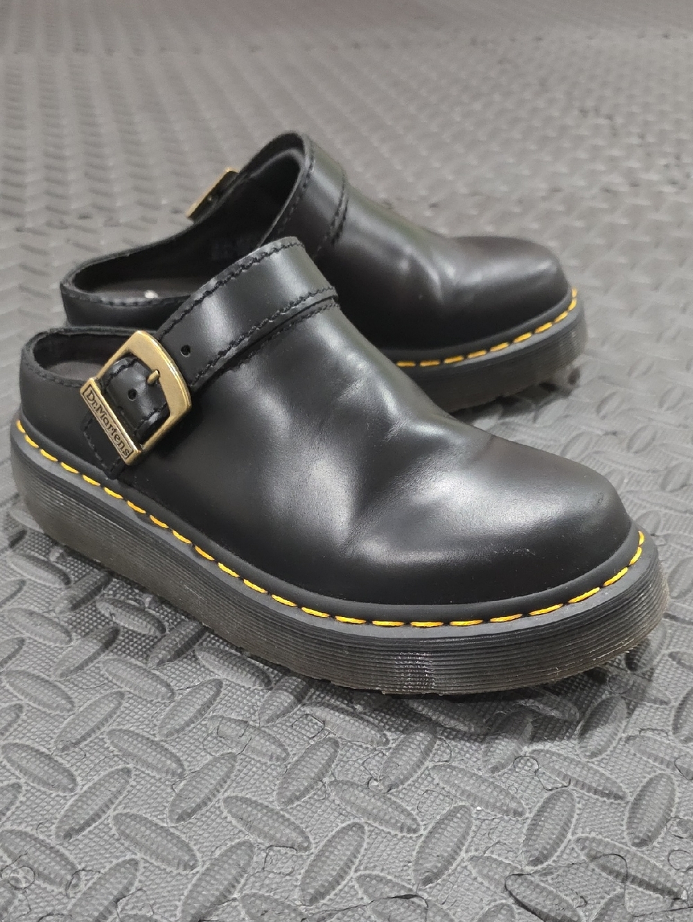Dr. Martens Laketen Atlas Leather Slingback Platform Mules - Picture 5 of 5